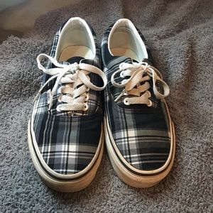 Black & Grey Plaid Vans